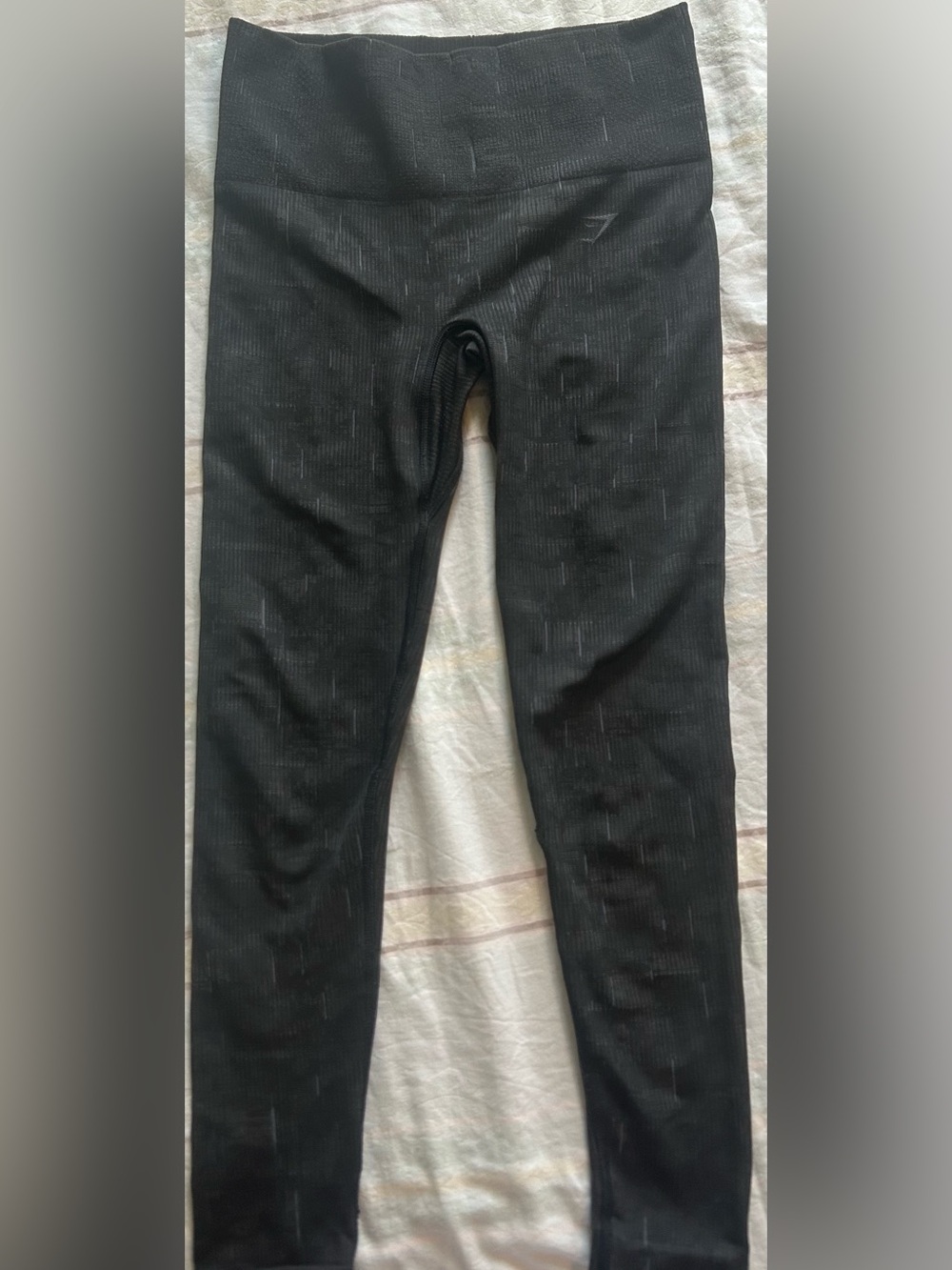 Gymshark Women’s Vital Black Grey Ankle Joggers High Rise Waistband Seamless S